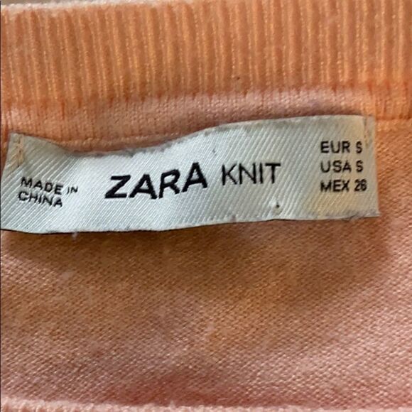 ZARA Knit pink sweater size Small - Picture 5 of 7